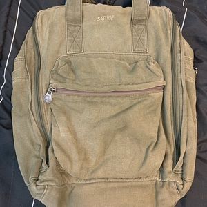 Sativa Hemp Green Backpack